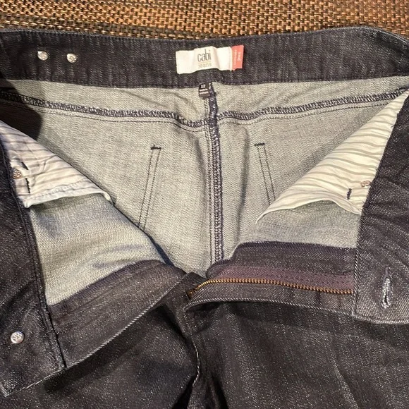 NWOT- Cabi Trouser Jeans-Deep Sea Wash Regular -Fit High-Rise Flare- - Picture 3 of 6